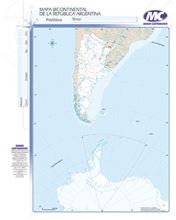 Foto de Mapa N3 Argentina Bicontinental político
