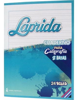 Foto de Cuaderno tapa blanda 16x21 de caligrafía 24 hojas Laprida