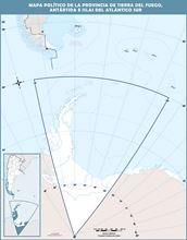 Foto de Mapa N3 Antártida Argentina político
