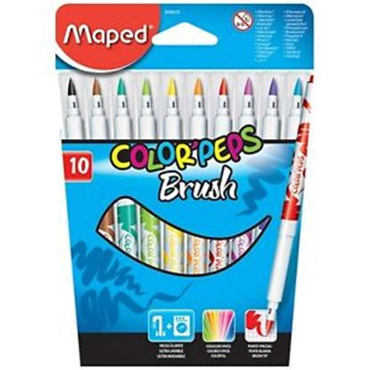 Foto de Marcadores al agua Maped Color Peps Brush x10