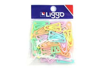 Foto de Clips plástico Liggo pastel x 50