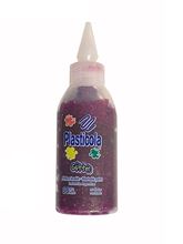 Foto de Adhesivo sintético con brillo Plasticola púrpura 38 g