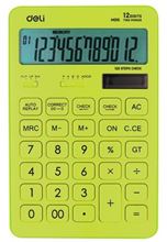 Foto de Calculadora Deli New Touch 12 dígitos amarillo