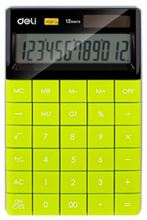 Foto de Calculadora Deli Touch 12 dígitos verde