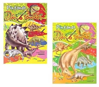 Foto de Libro para pintar Betina pintando dinosaurios