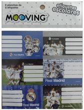 Foto de Etiquetas escolares plancha x12 Mooving Real Madrid