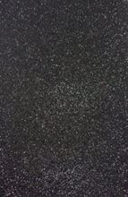 Foto de Goma eva glitter adhesiva A4 negro