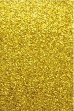 Foto de Goma eva glitter adhesiva A4 dorado