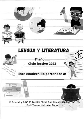 Foto de Lengua y literatura - 21/03/2023 - Cuadernillo 2023. Lengua y Literatura