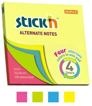 Foto de Memo stick Stickn 76x76 x100 hojas 4 colores