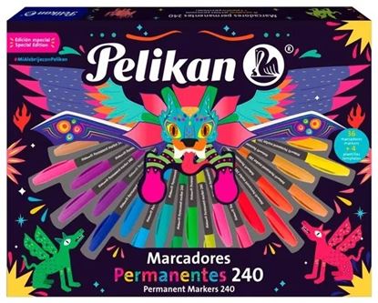Foto de Set marcadores permanentes + plantilla Pelikan
