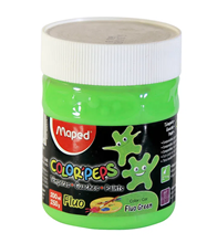 Foto de Témpera Maped pote flúo verde 250 g
