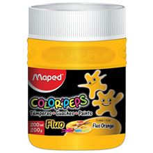 Foto de Témpera Maped pote flúo naranja 250 g