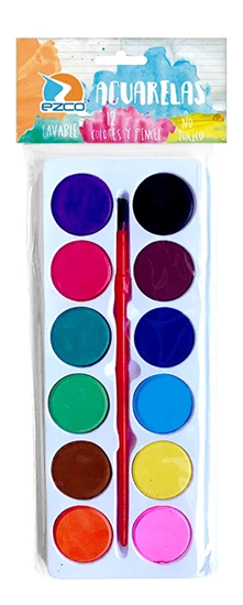 Foto de Acuarela Ezco x12 colores