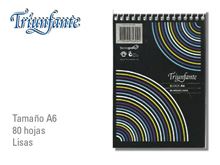 Foto de Block esquelita con espiral 80 hojas lisas Triunfante