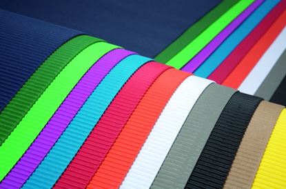 Foto de Cartón corrugado colores lisos