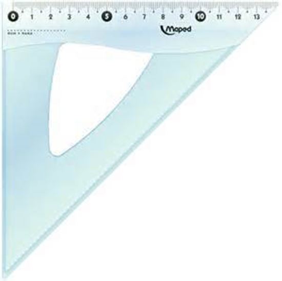 Foto de Escuadra 20 cm 45º Maped cristal