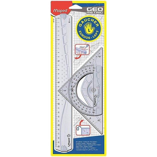 Foto de Set de geometría Maped para zurdo 3 piezas