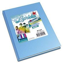 Foto de Cuaderno 16x21 98 hojas rayadas celeste Laprida