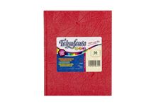 Foto de Cuaderno 19x23 50 hojas rayadas rojo 123 Triunfante