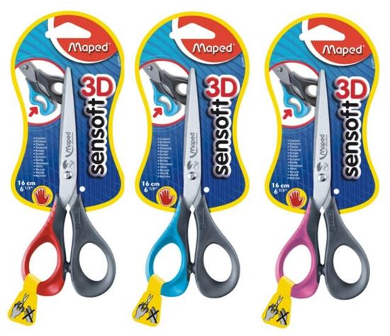 Foto de Tijera Maped 16cm Sensoft 3D para zurdo