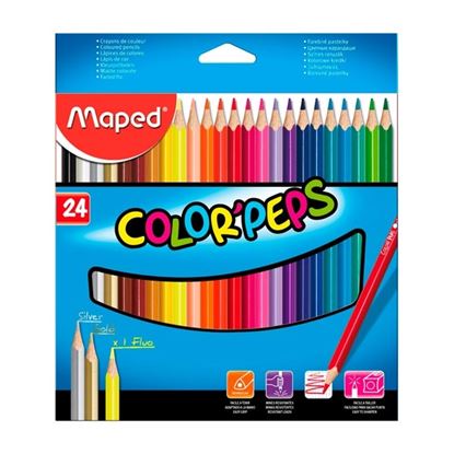 Foto de Lápices color Maped largos x24