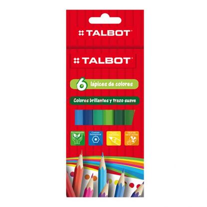 Foto de Lápices color Talbot cortos x6