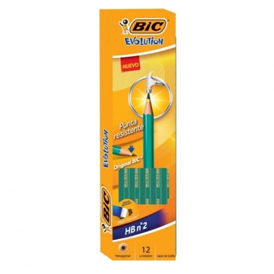 Foto de Lápiz negro Bic Evolution HB N2 x 12