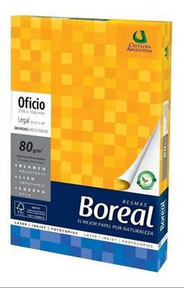 Foto de Resma Oficio 80 g Boreal 500 hojas