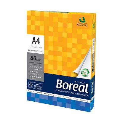 Foto de Resma A4 80g Boreal 500 hojas