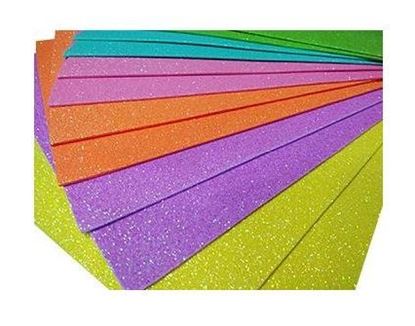 Foto de Goma eva glitter flúo 40 x 60
