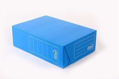 Foto de Caja de archivo plástica oficio N12 azul