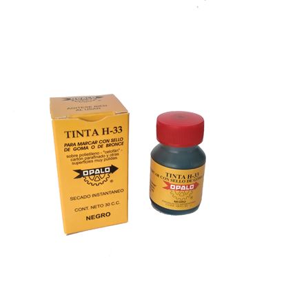 Foto de Tinta para sello Ópalo H-33 30cc negro