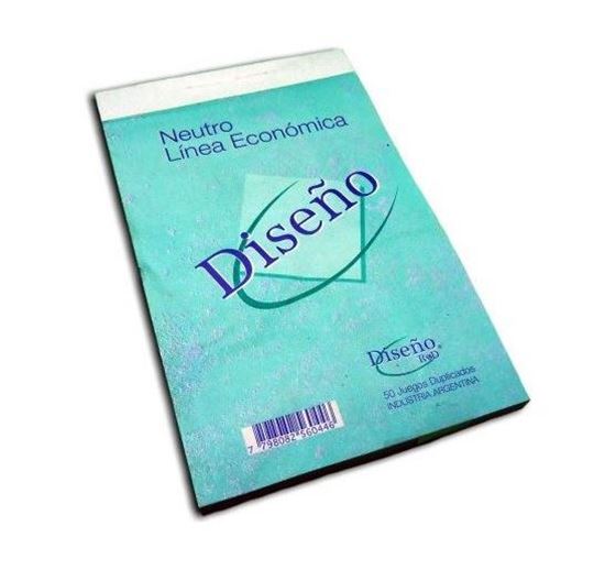 Foto de Talonario neutro chico Diseño línea económica