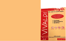 Foto de Papel Vivaldi durazno 120g (1 hoja)