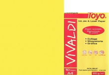 Foto de Papel Vivaldi amarillo 120g (1 hoja)