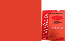 Foto de Papel Vivaldi rojo escarlata 120g (1 hoja)