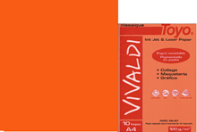 Foto de Papel Vivaldi naranja 120g (1 hoja)