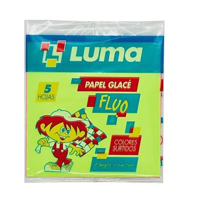 Foto de Papel glacé satinado flúo Luma x5