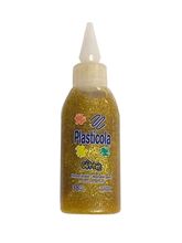 Foto de Adhesivo sintético con brillo Plasticola oro 38 g