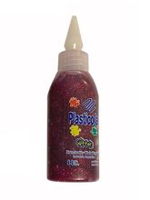 Foto de Adhesivo sintético con brillo Plasticola magenta 38 g