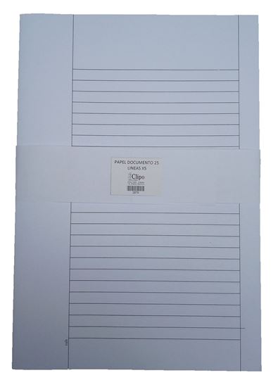 Foto de Papel documento 25 lineas x5 hojas