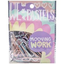 Foto de Clips Mooving forrados 33mm pastel x60