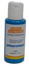 Foto de Acrílico Plantec común 50 ml cian
