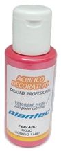 Foto de Acrílico Plantec perlado 50 ml rojo