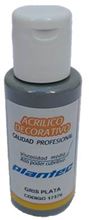 Foto de Acrílico Plantec común 50ml gris plata