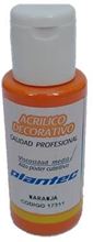 Foto de Acrílico Plantec común 50ml naranja