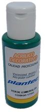 Foto de Acrílico Plantec común 50ml verde esmeralda