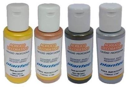Foto de Acrílico Plantec metalizado 50 ml