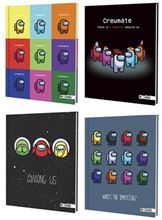 Foto de Cuaderno 16x21 48 hojas rayadas Mooving Among Us